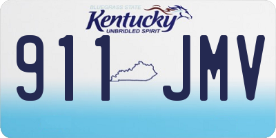 KY license plate 911JMV