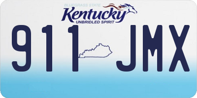 KY license plate 911JMX