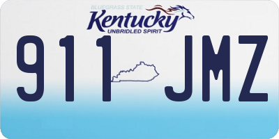 KY license plate 911JMZ