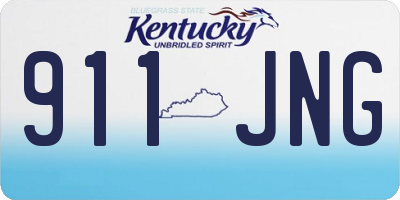 KY license plate 911JNG
