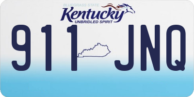 KY license plate 911JNQ
