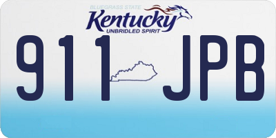 KY license plate 911JPB