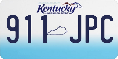 KY license plate 911JPC