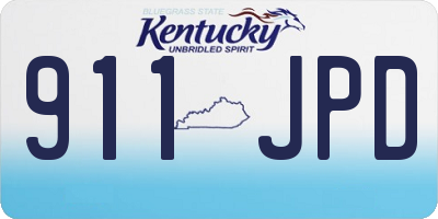 KY license plate 911JPD