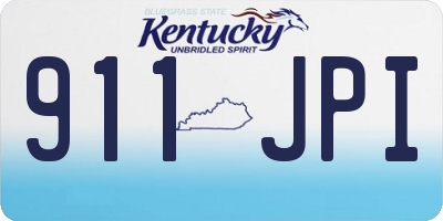 KY license plate 911JPI
