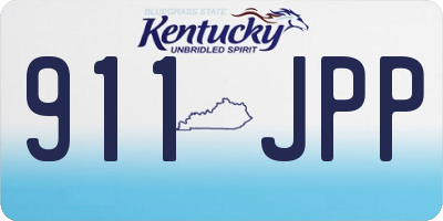 KY license plate 911JPP