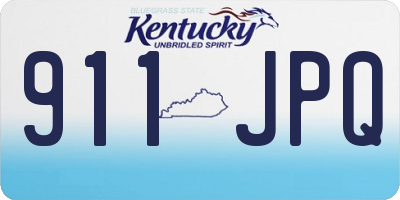 KY license plate 911JPQ