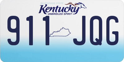 KY license plate 911JQG