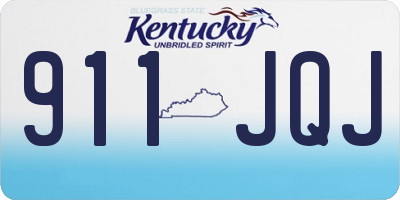 KY license plate 911JQJ