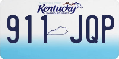 KY license plate 911JQP