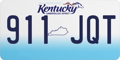 KY license plate 911JQT