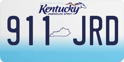 KY license plate 911JRD
