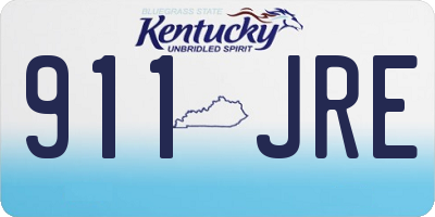 KY license plate 911JRE