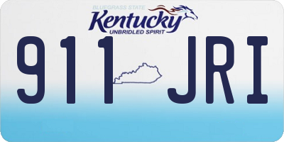KY license plate 911JRI
