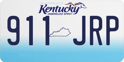 KY license plate 911JRP
