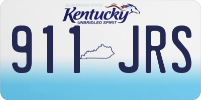 KY license plate 911JRS