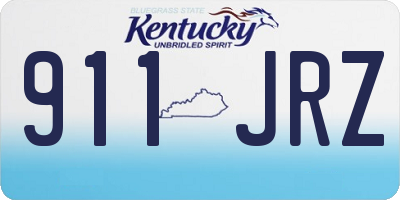KY license plate 911JRZ