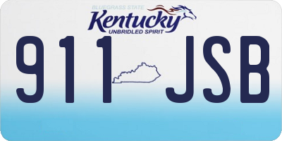 KY license plate 911JSB
