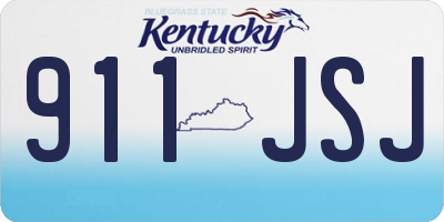 KY license plate 911JSJ