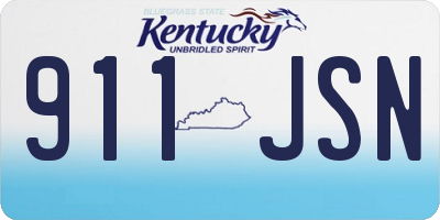 KY license plate 911JSN