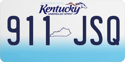 KY license plate 911JSQ