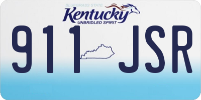 KY license plate 911JSR