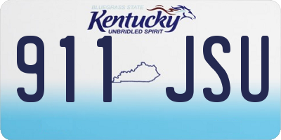 KY license plate 911JSU