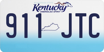 KY license plate 911JTC