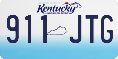 KY license plate 911JTG
