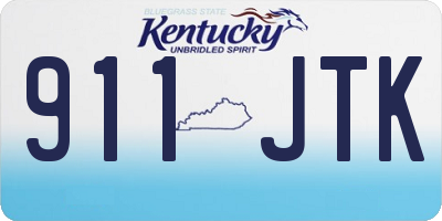 KY license plate 911JTK