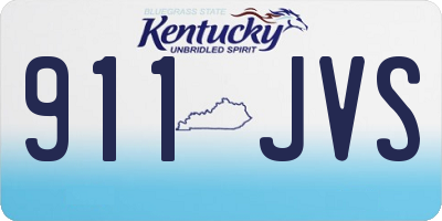 KY license plate 911JVS