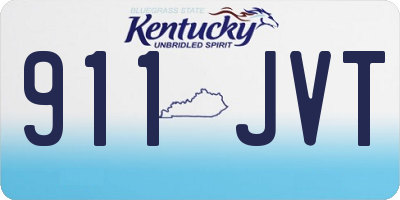 KY license plate 911JVT