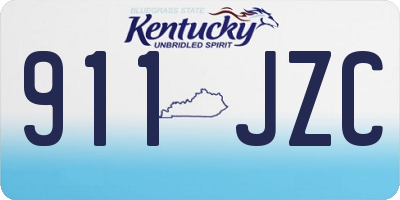 KY license plate 911JZC
