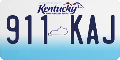 KY license plate 911KAJ