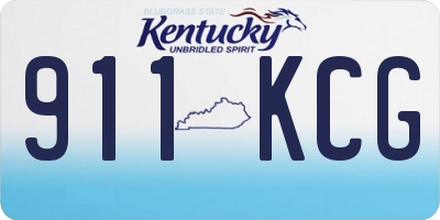 KY license plate 911KCG
