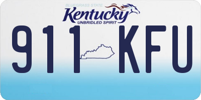 KY license plate 911KFU