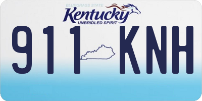 KY license plate 911KNH