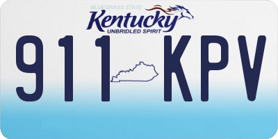 KY license plate 911KPV