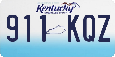 KY license plate 911KQZ