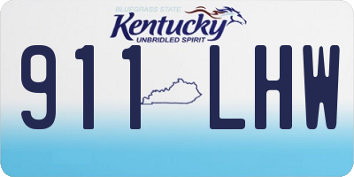 KY license plate 911LHW