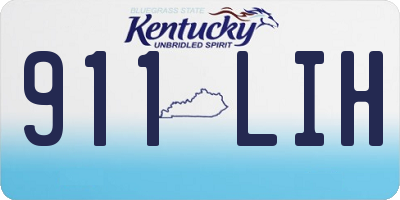 KY license plate 911LIH