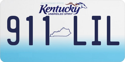 KY license plate 911LIL