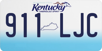 KY license plate 911LJC