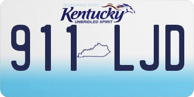 KY license plate 911LJD
