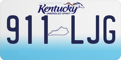 KY license plate 911LJG
