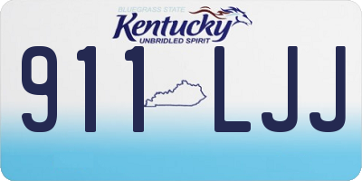 KY license plate 911LJJ