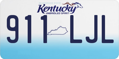 KY license plate 911LJL