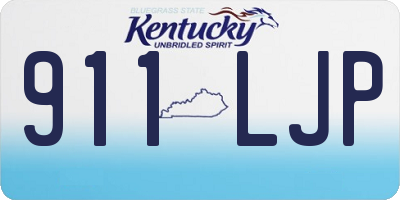 KY license plate 911LJP