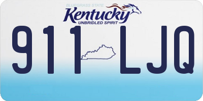 KY license plate 911LJQ