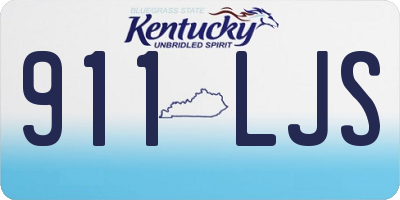 KY license plate 911LJS